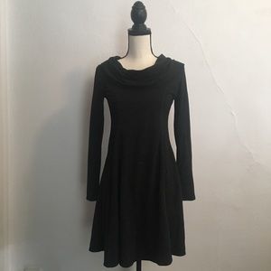 Max Studio Contrast Cowl Sweater Dress